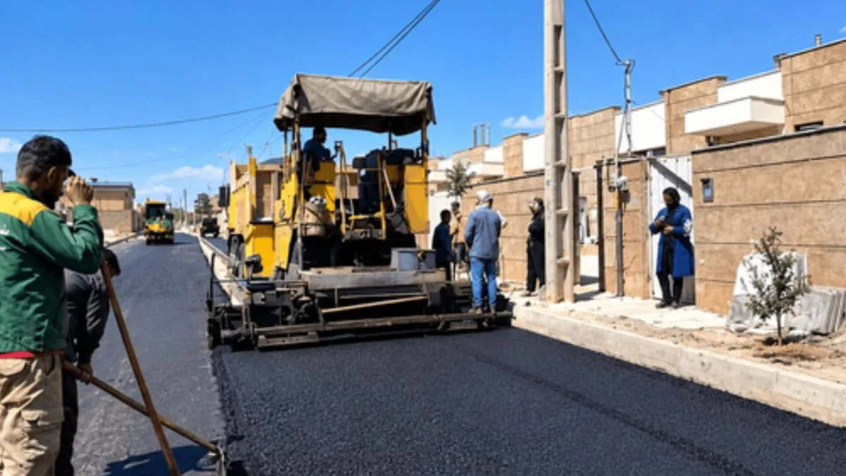 آسفالت‌ریزی ۱۲۴ هزار مترمربع در روستاهای مشگین‌شهر